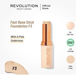 Revolution Fast Base Stick Foundation F3 0.21 oz NWT